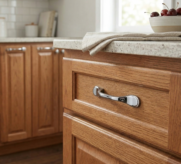 Cosmas 9533CH Polished Chrome Cabinet Pull