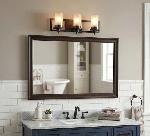 Juno Oil Rubbed Bronze 3 Light Wall Sconce / Bathroom Fixture: 73473