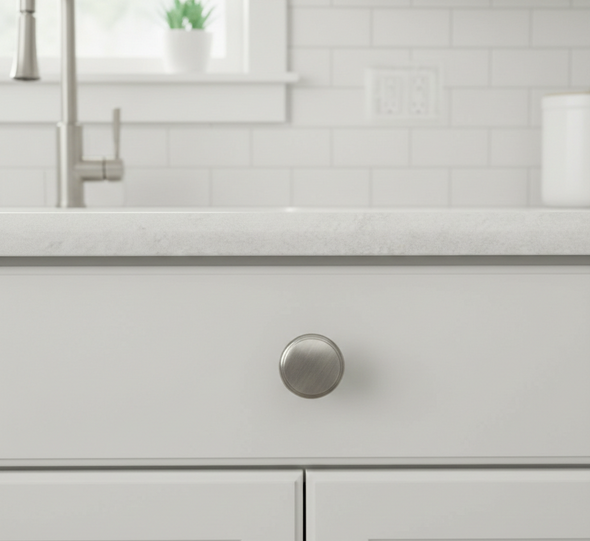 Cosmas 9985AS Antique Silver Cabinet Knob