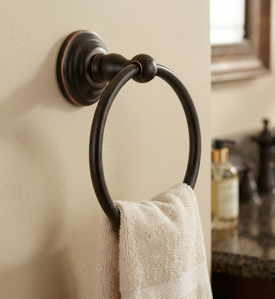 Designers Impressions 800 Series Oil Rubbed Bronze Towel Ring: BA804