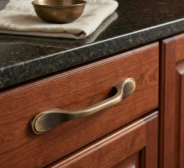 Cosmas 9533BAB Brushed Antique Brass Cabinet Pull