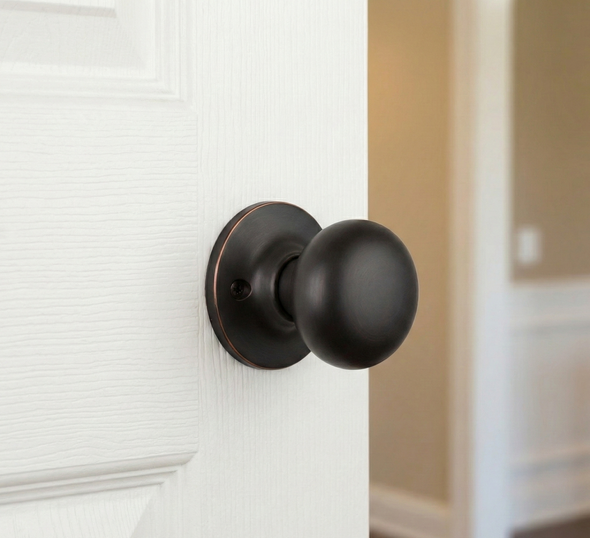 Designers Impressions Bedford Design Oil Rubbed Bronze Dummy Door Knob: 33-1651