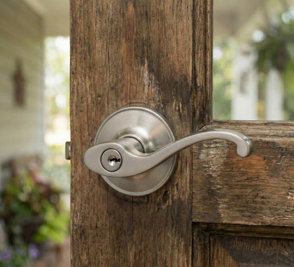 Designers Impressions Richmond Design Satin Nickel Combo Pack - Entry & Deadbolt: 22-8199