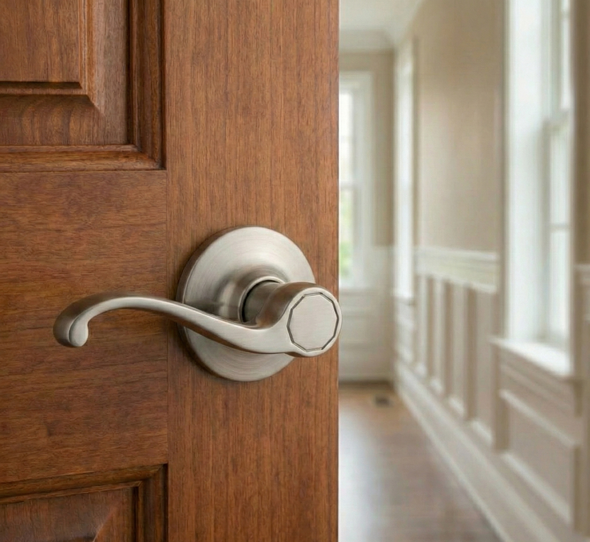 Designers Impressions Richmond Design Satin Nickel Passage Door Lever: 22-8177