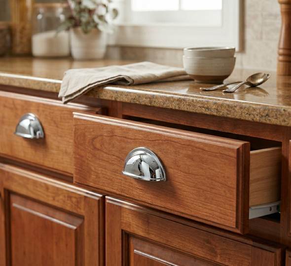 Cosmas 4310CH Polished Chrome Cabinet Cup Pull