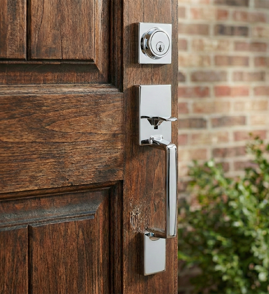 Designers Impressions Keeneland Design Polished Chrome Contemporary Handleset with Kain Interior