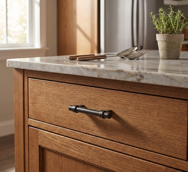 Cosmas 161-2.5ORB Oil Rubbed Bronze Cabinet Hardware Euro Style Bar Pull