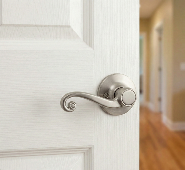 Designers Impressions Livingston Design Satin Nickel Dummy Door Lever: 22-5151