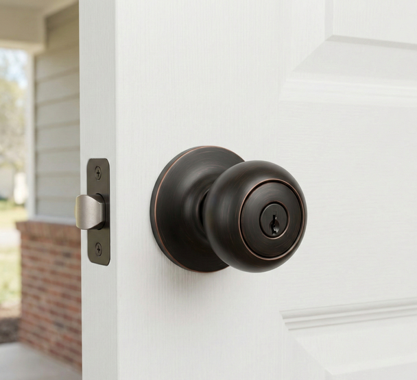 Designers Impressions Bedford Design Oil Rubbed Bronze Entry Door Knob: 33-1600
