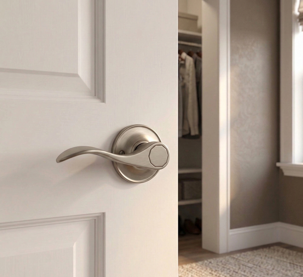 Designers Impressions Kingston Design Satin Nickel Dummy Door Lever: 22-5761/5751