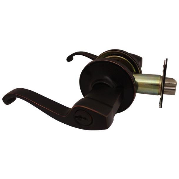 Cosmas 50 Series Oil Rubbed Bronze Entry Door Lever: DL50-ORB