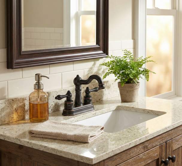 Designers Impressions 654715 Oil Rubbed Bronze Lavatory Vanity Faucet