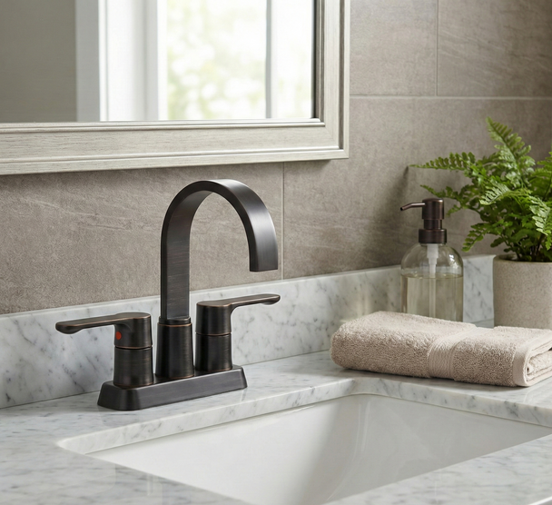 Designers Impressions 655670 Oil Rubbed Bronze Lavatory Vanity Faucet