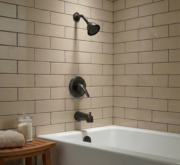 Designers Impressions 651657 Oil Rubbed Bronze Tub / Shower Combo Faucet