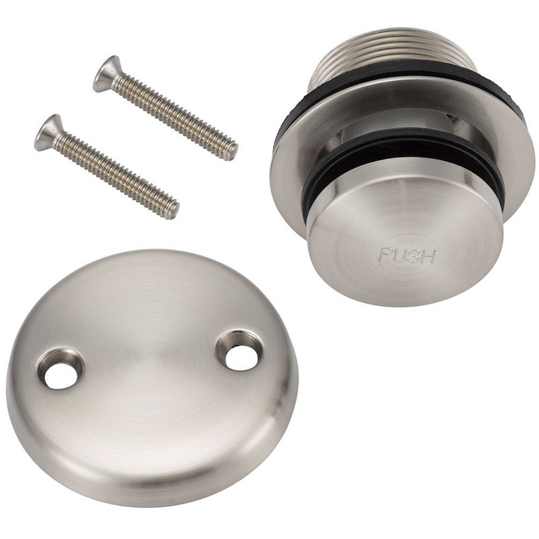 Designers Impressions 615595 Satin Nickel Toe Tap Drain Trim