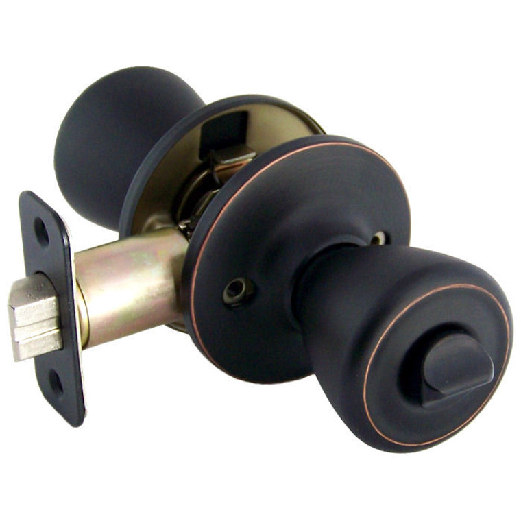 Designers Impressions Salem Design Oil Rubbed Bronze Privacy Door Knob: 33-2466