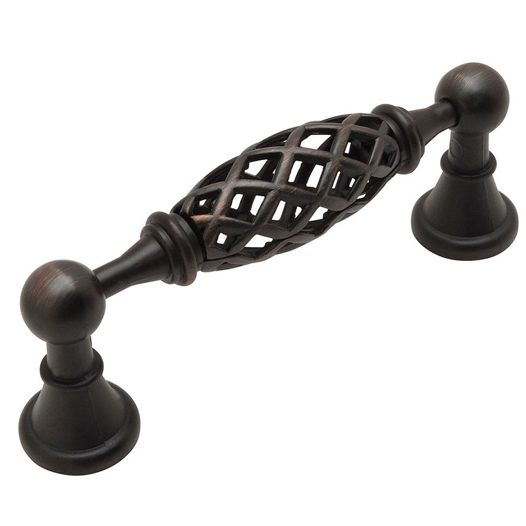 Cosmas 1749-96ORB Oil Rubbed Bronze Birdcage Cabinet Pull