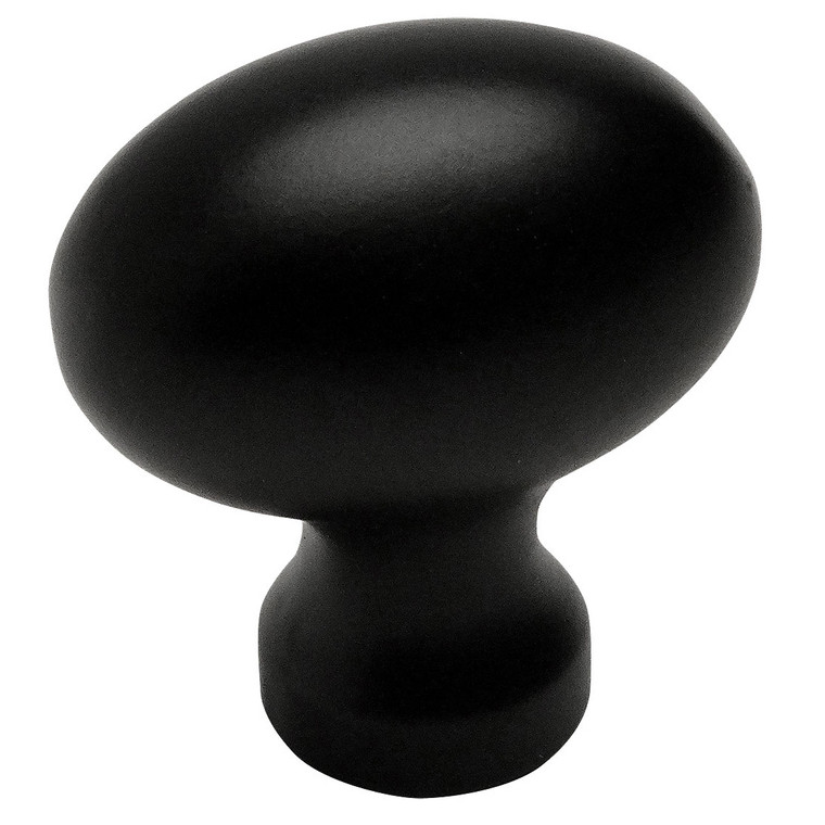 Cosmas 6021FB Flat Black Small Football Cabinet Knob