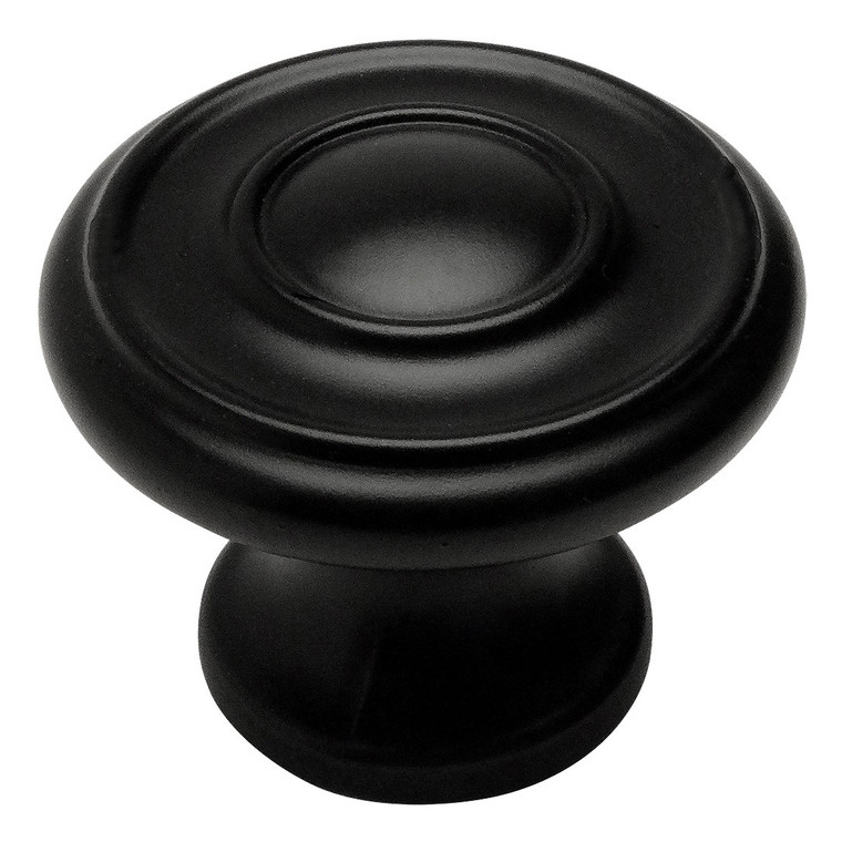 Cosmas 6211FB Flat Black Ring Cabinet Knob