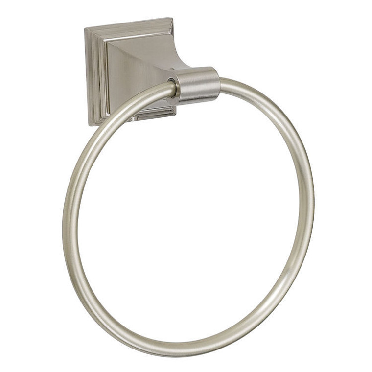 Designers Impressions 400 Series Satin Nickel Towel Ring: BA404