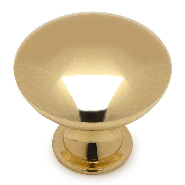 Cosmas 5305PB Polished Brass Round Cabinet Knob