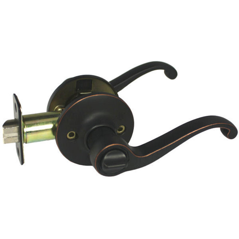 Designers Impressions Richmond Design Oil Rubbed Bronze Privacy Door Lever: 33-8166