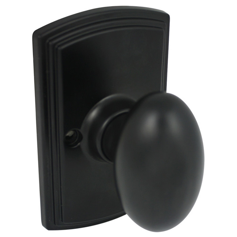 Delaney Canova Design Black Dummy Door Knob (Non-Functioning): 115-CN-BLACK