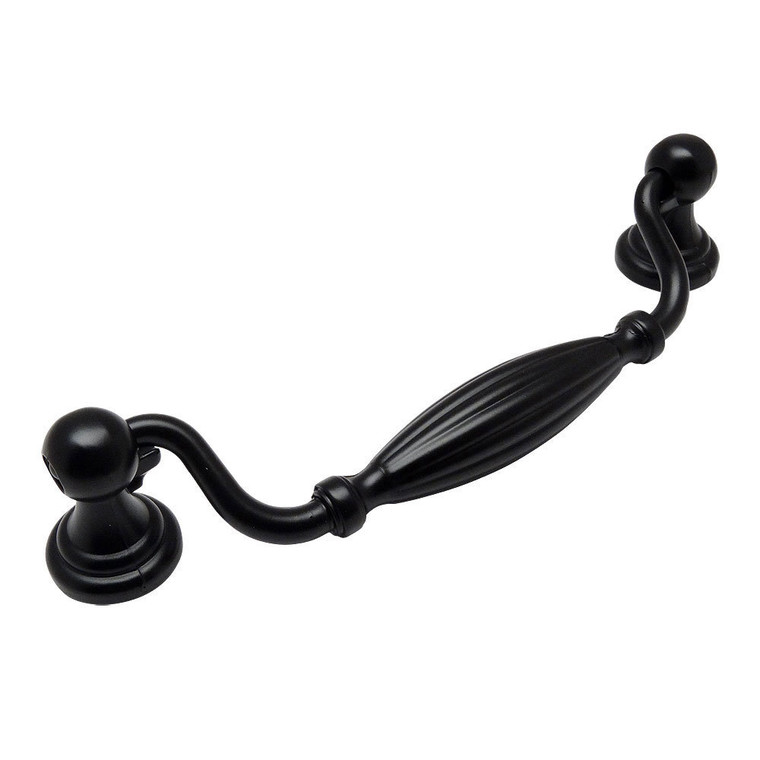 Cosmas 7122FB Flat Black Cabinet Pull