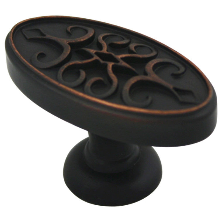 Cosmas 9133ORB Oil Rubbed Bronze Oval Cabinet Knob