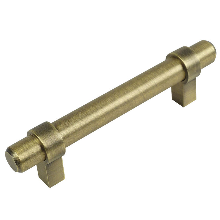 Cosmas 161-2.5BAB Brushed Antique Brass Cabinet Hardware Euro Style Bar Pull