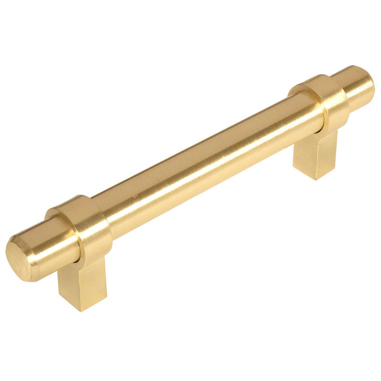 Cosmas 161-96BB Brushed Brass Cabinet Hardware Euro Style Bar Pull