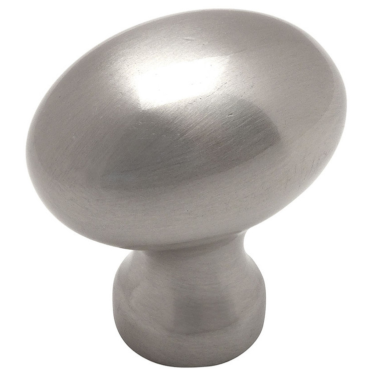 Cosmas 6021SN Satin Nickel Small Football Cabinet Knob