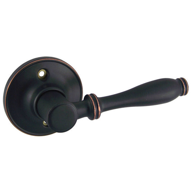 Designers Impressions Villa Design Oil Rubbed Bronze Dummy Door Lever: 33-5951