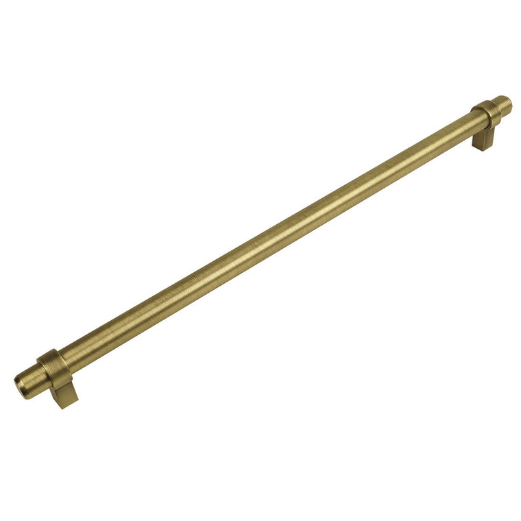 Cosmas 161-224BAB Brushed Antique Brass Cabinet Hardware Euro Style Bar Pull