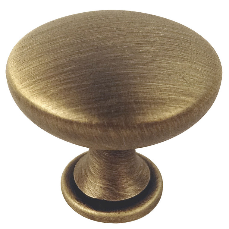 Cosmas 5305BAB Brushed Antique Brass Round Cabinet Knob