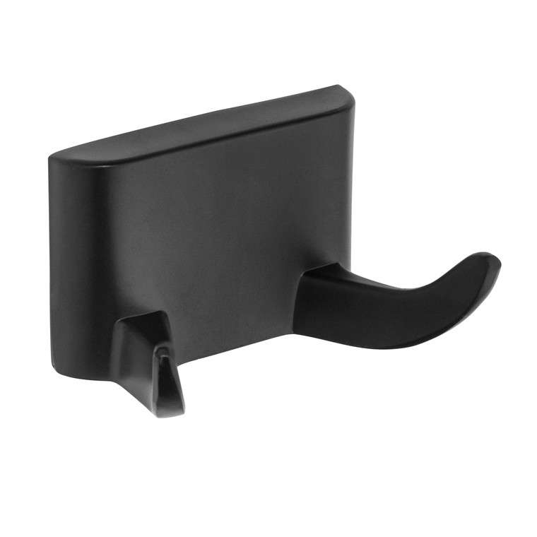 Designers Impressions Eclipse Series Black Double Robe Hook: MBA2229