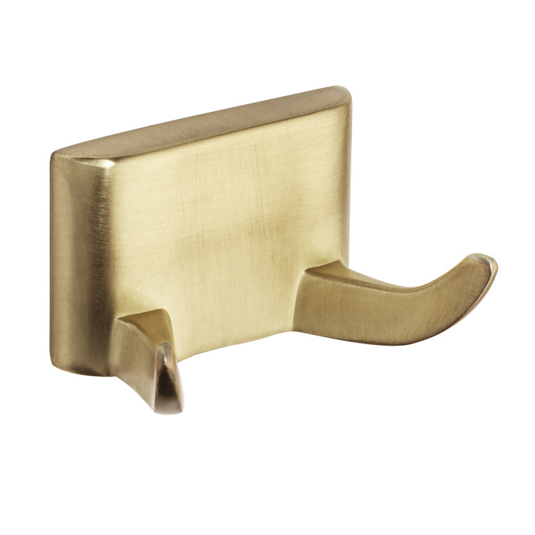 Designers Impressions Eclipse Series Brushed Brass Double Robe Hook: MBA5229