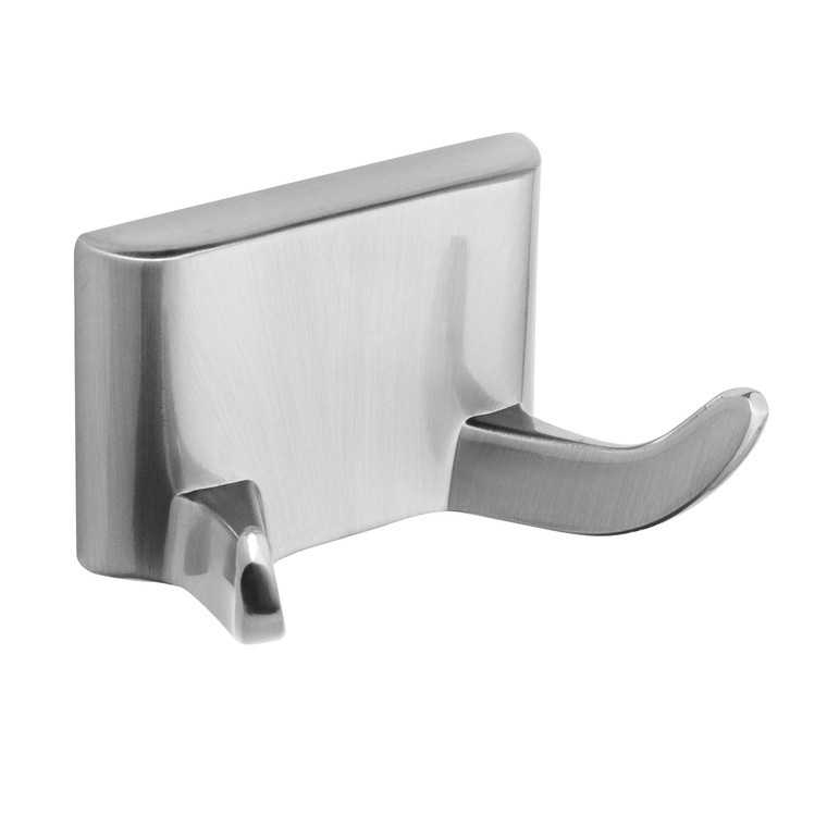 Designers Impressions Eclipse Series Satin Nickel Double Robe Hook: MBA6229