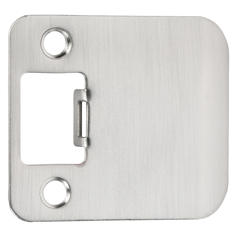 Designers Impressions Satin Nickel 2" Extended Lip Strike Plate - 2-1/2" Overall Length: EST-110