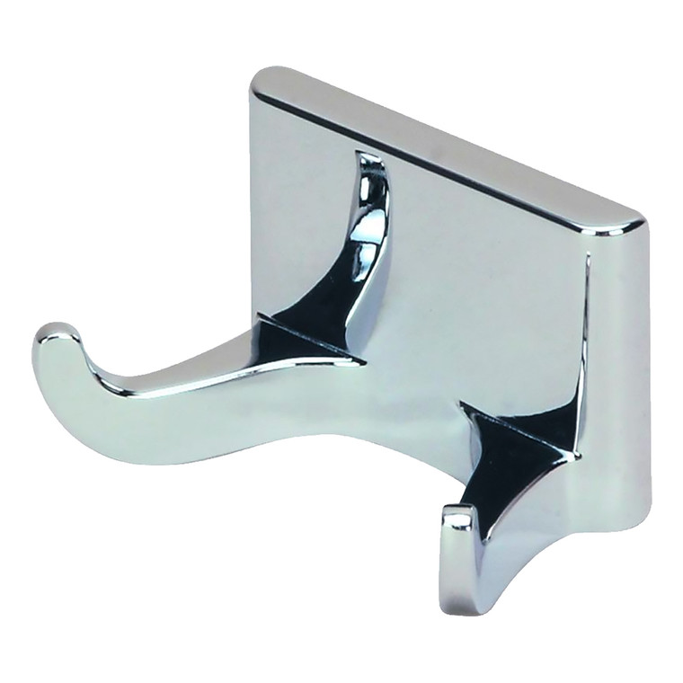 Designers Impressions Eclipse Series Polished Chrome Double Robe Hook: MBA4229