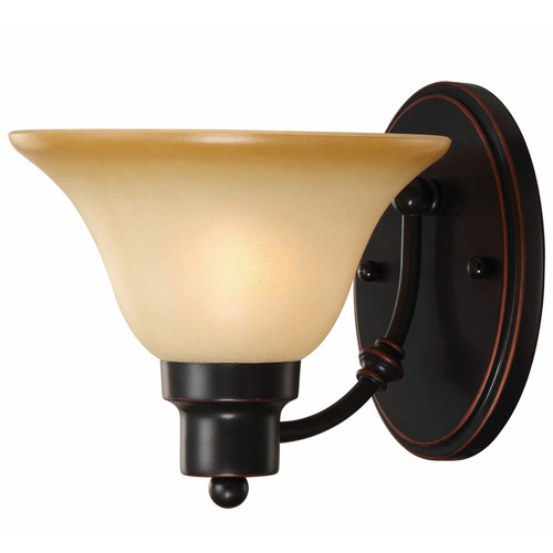 Oil Rubbed Bronze 1 Light Wall Sconce / Bathroom Fixture ...