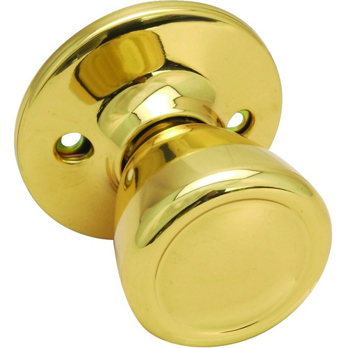 Designers Impressions Salem Design Polished Brass Dummy Door Knob