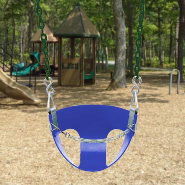 Commercial Half Bucket Swing with 5'6" Plastisol Chain
