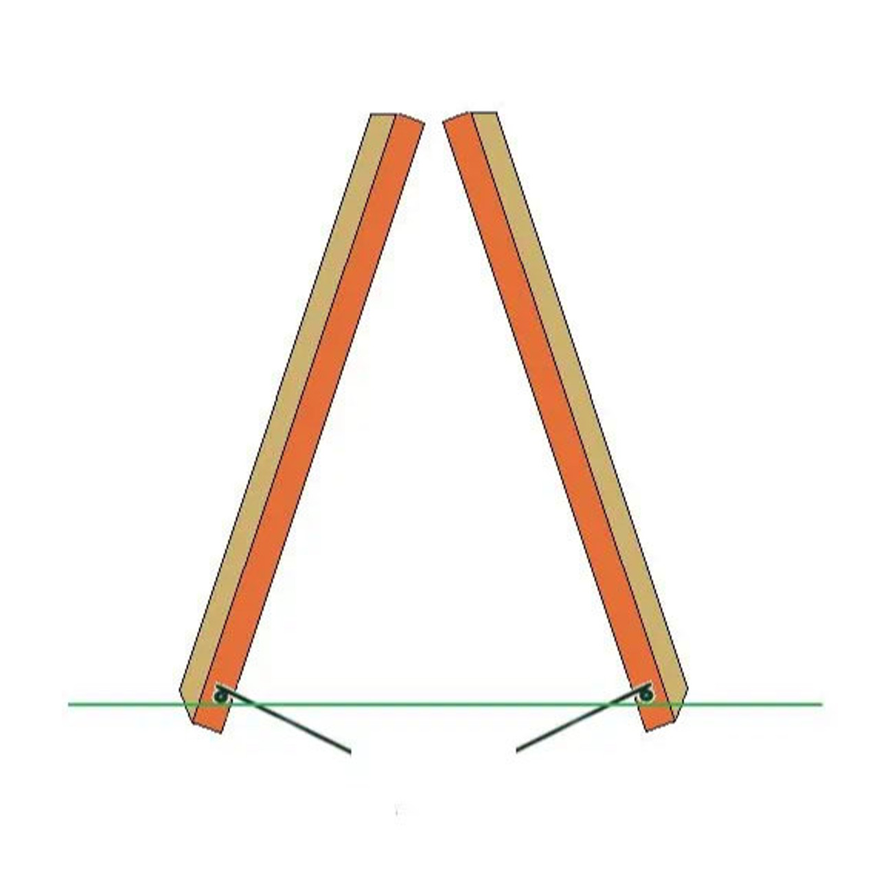 Heavy duty steel swing set anchors set of 2 playsetparts