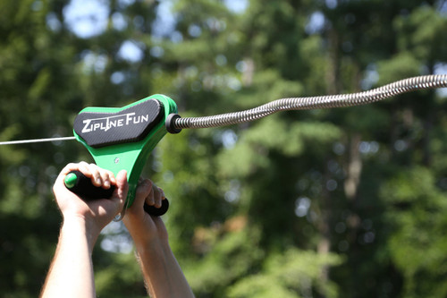 Slackers 90 ft Eagle Zipline Kit with Spring Brake - PlaysetParts.com