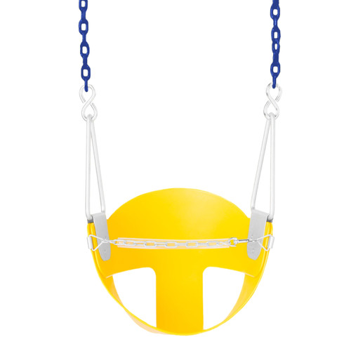 CoPoly Half Bucket Swing Seat with 5'6" Plastisol Chain (S-132R) CoPoly Half Bucket Swing Seat with 5'6" Plastisol Chain (S-132R)