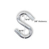 Commercial 3/8" S-Hook - Zinc Plated (H-04 Commercial 3/8" S-Hook - Zinc Plated (H-04