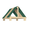 Playset Vinyl Roof Tarp - 3 Colors - Green/Tan/Green