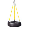 Plastic Tire Swing with 5'6" Plastisol Chain - Black Swing / Yellow Chain Plastic Tire Swing with 5'6" Plastisol Chain - Black Swing / Yellow Chain