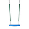 Molded Flat Swing Seat with 5'6" Soft Grip Chain - Blue Swing / Green Chain